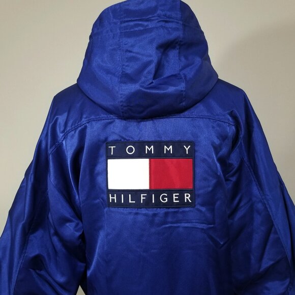 VTG Tommy Hilfiger Jacket Big Flag Deck Embroidered Racing XXL Sailing Grail - Picture 5 of 16